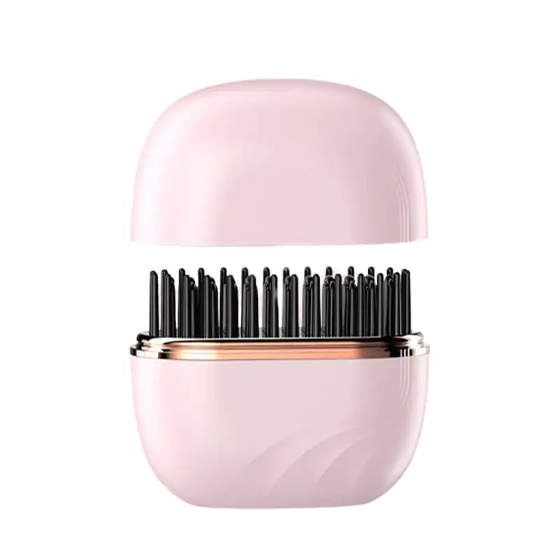 Mini Cordless Hair Straightener Comb Portable Travel Straight Hair Comb Electric Hot Hair Styler 3-Speed Temperature Regulation