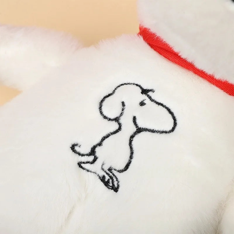 New Baby Breathing Soothing Snoopy White Dog Plush Doll Sleeping Companion Music and Light Doll Sensory Stuffed Toy Kids Gift