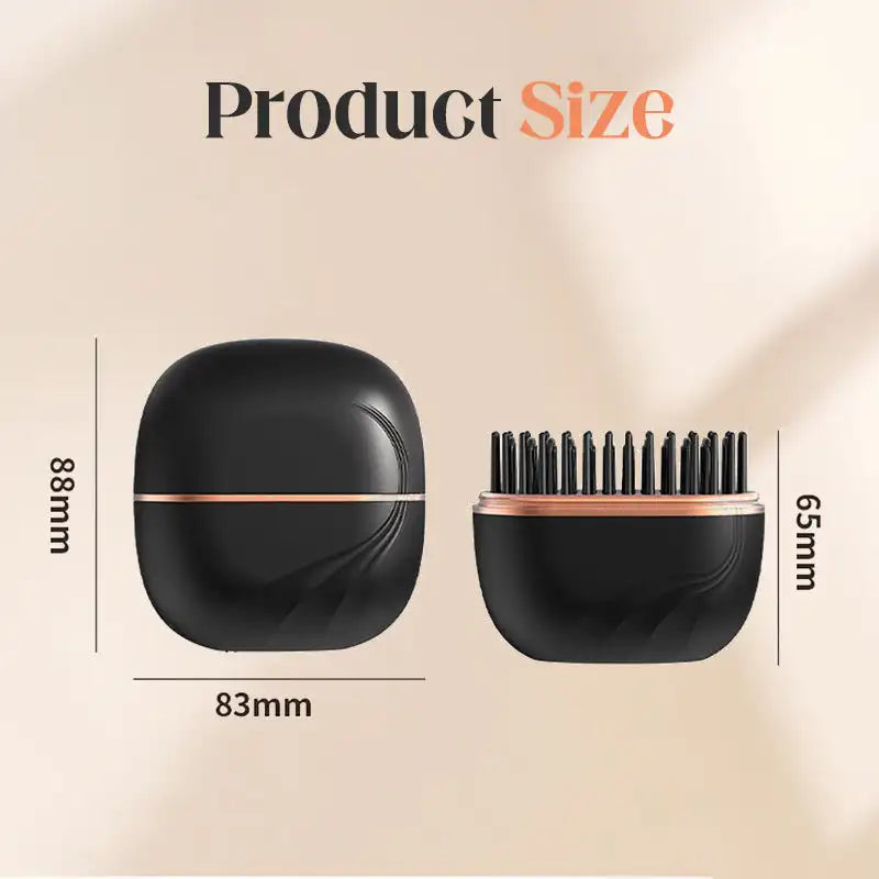 Mini Cordless Hair Straightener Comb Portable Travel Straight Hair Comb Electric Hot Hair Styler 3-Speed Temperature Regulation